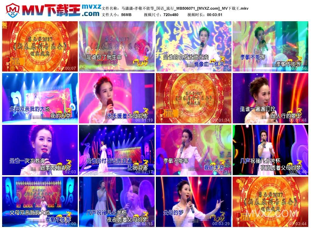 马潇潇-孝敬不能等_国语_流行_MB506071